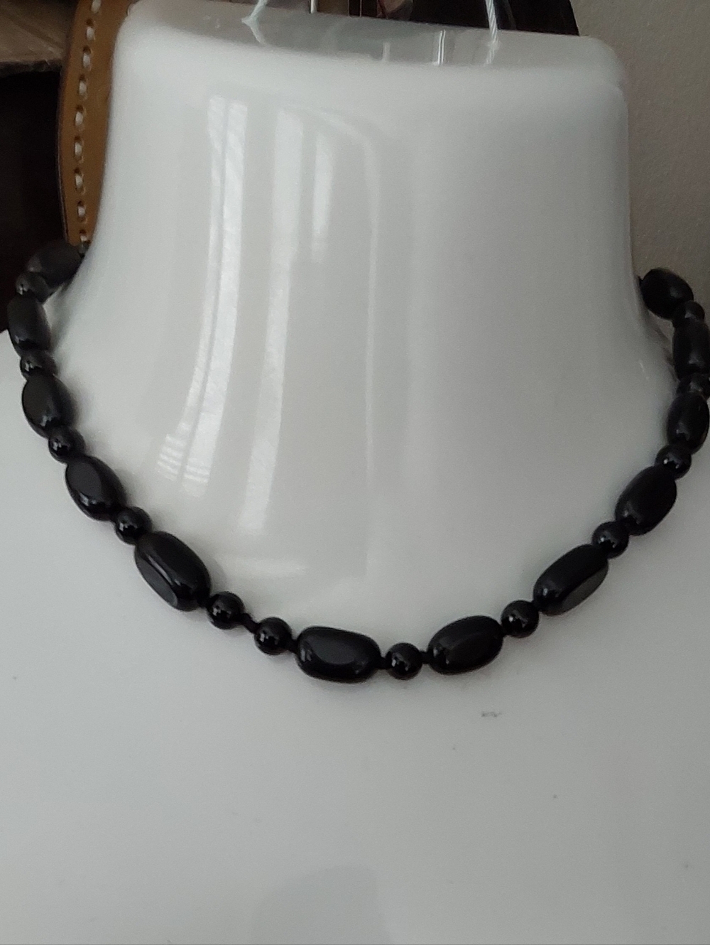 Black Bead Necklace